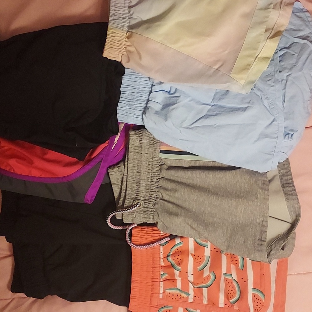 8 pairs of girls size Medium shorts